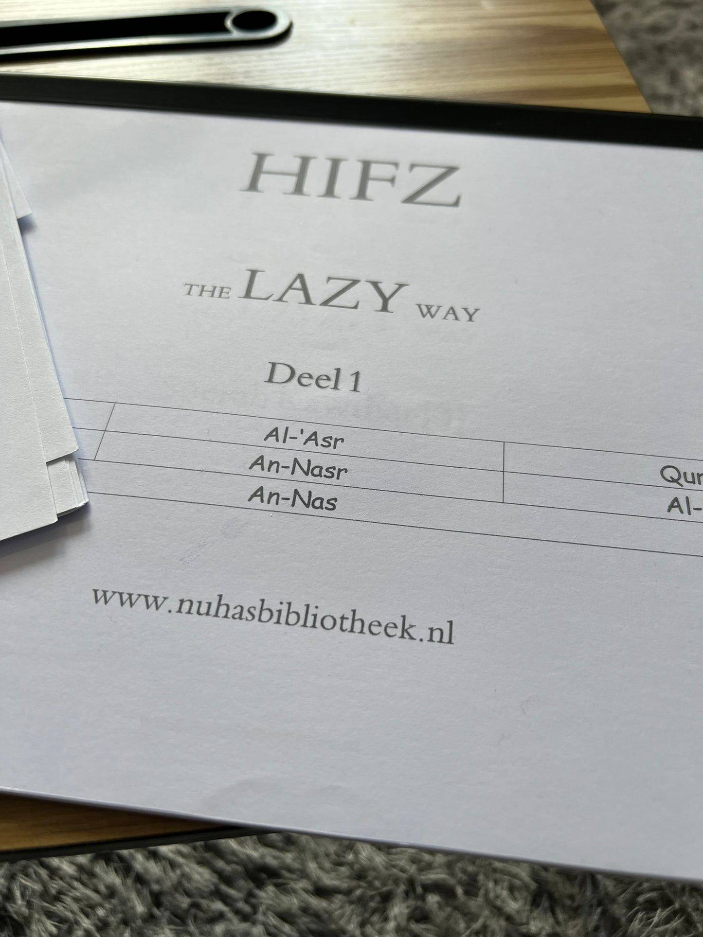Hifz the lazy way