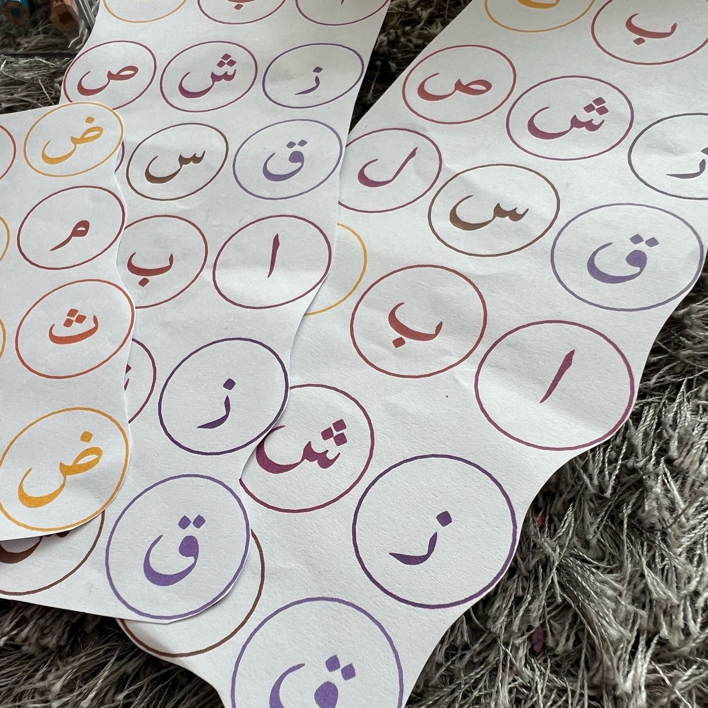 Arabisch Alfabet Cirkels